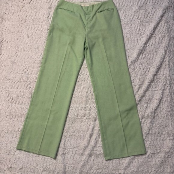 Levi's Pants - Early 1970s size 29 Levi’s star-Prest High-Waisted Trouser pistachio Green